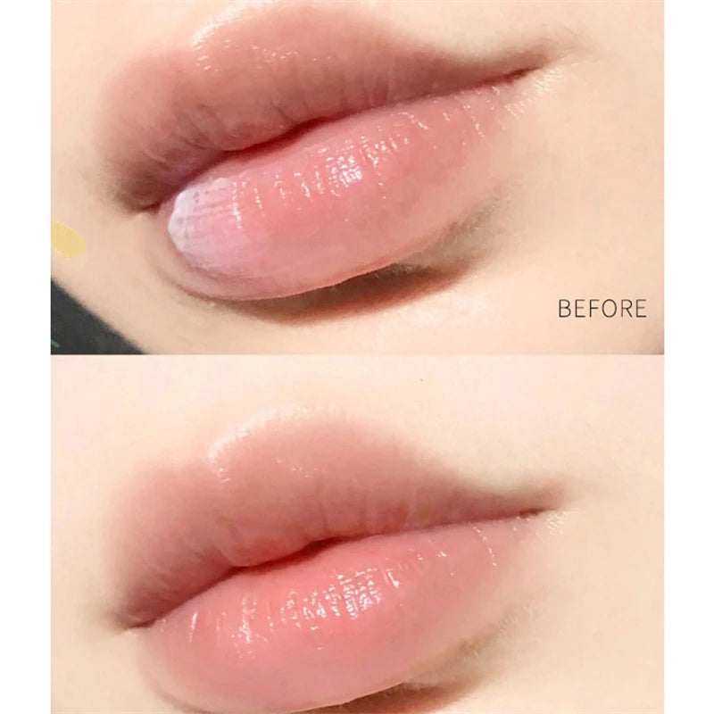 Bálsamo labial hidratante, máscara totalmente natural para lábios secos, pode